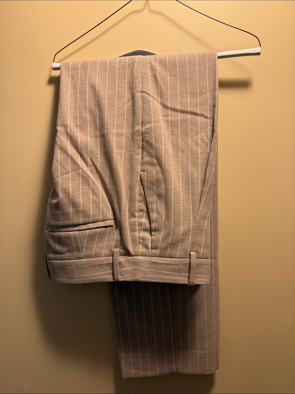 Banana Republic Women’s Taupe Pinstripe Dress Pants